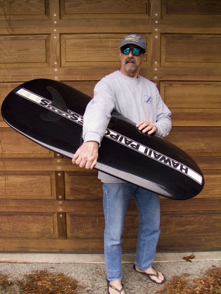 Paul showing off a brand new HPD Monster Board.